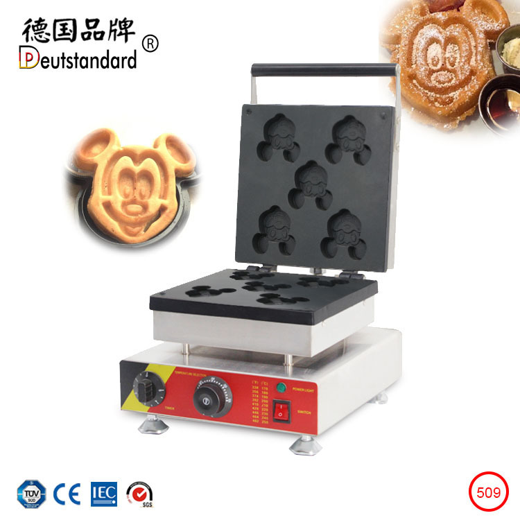 Direct sales from the manufacturer of the popular Mickey Mouse waffle machine, cartoon-shaped pancake machine and stainless steel electric heating rotary pancake machine Application Scenario