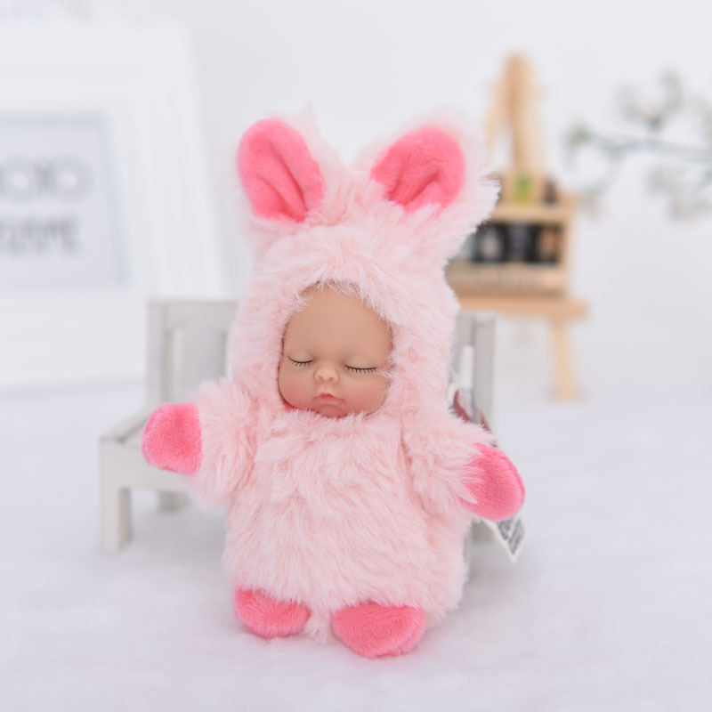 工厂直批睡萌娃娃背包挂件钥匙扣娃娃机信用卡积分礼品兑换跨境货细节图