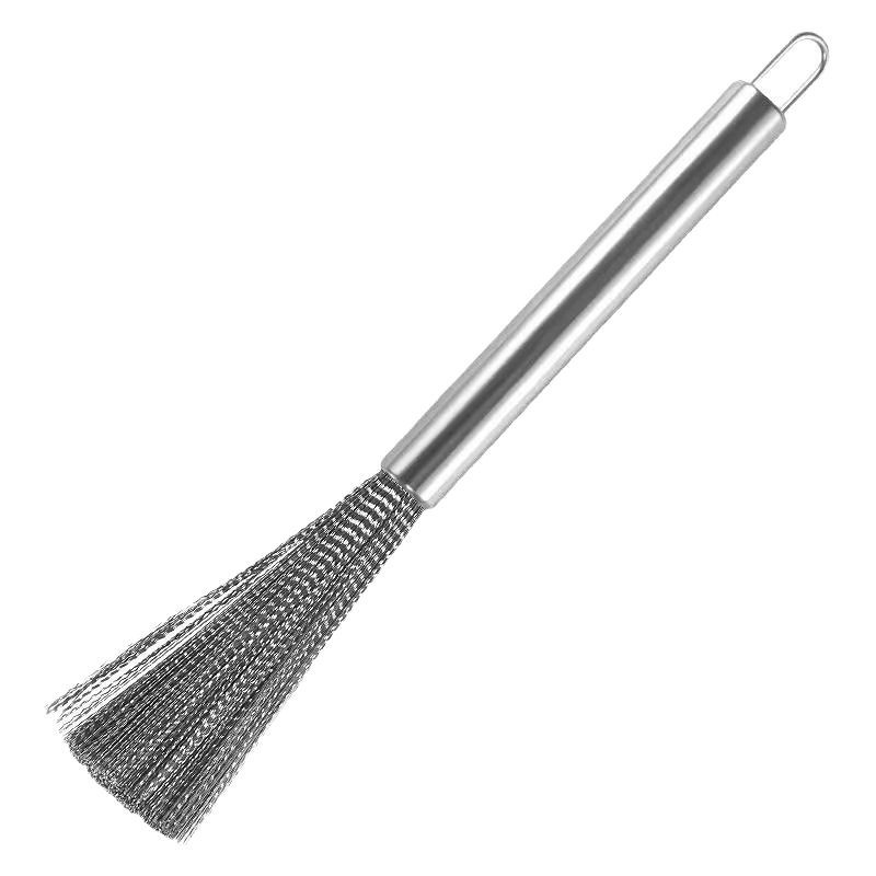 304 stainless steel pot brush for household use, easy to clean and does not accumulate dirt. Long-handled brush, a special pot cleaning tool for the cafeteria and kitchenware Item Picture