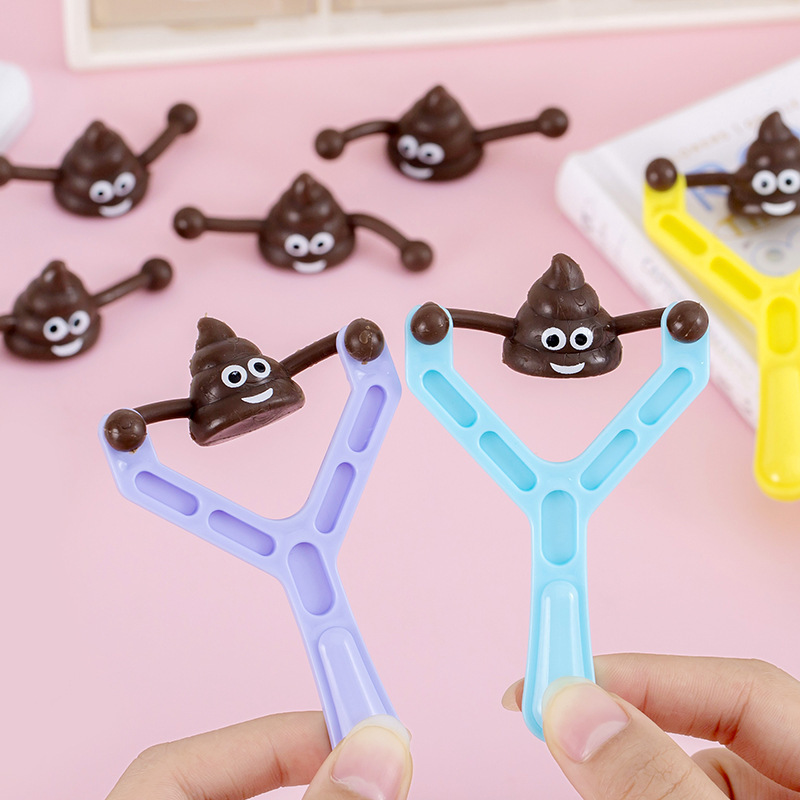 The poop slingshot is a stress-relieving and prank poop toy, a venting tool, a funny, novel and quirky gift for both children and adults Specification image
