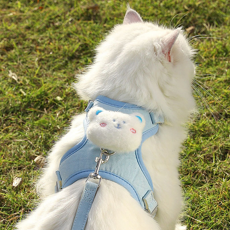 Puppy leash, vest style, small dog, Teddy, Bichon, Pomeranian special chest and back strap, puppy chain, dog leash details Picture