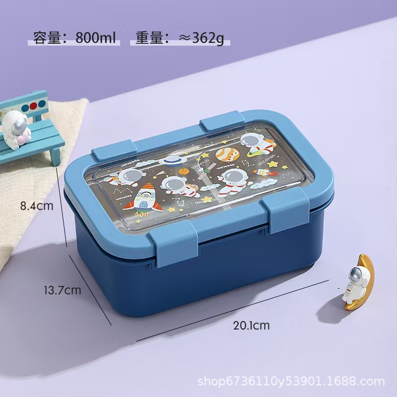 304 stainless steel children's lunchbox, rectangular lunchbox for girls, microwave oven lunchbox, lunchbox details Picture