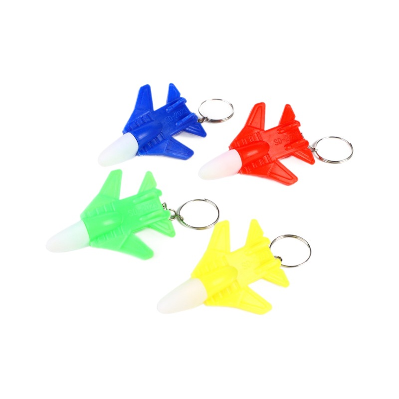 The new illuminated small gift, cartoon, illuminated keychain, LED illuminated aircraft keychain pendant, is creative and practical Item Picture