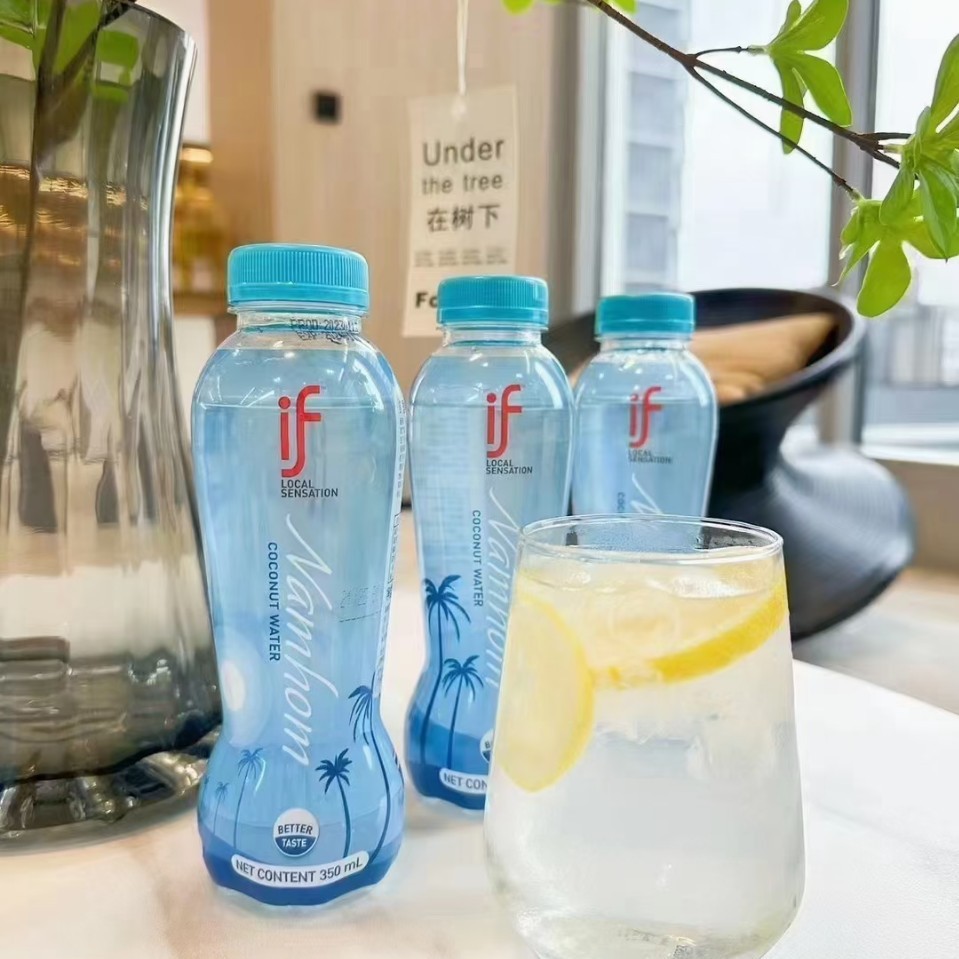 Free shipping wholesale of imported Thai if Perfume Coconut Water 350ml*12if series coconut water with better taste
