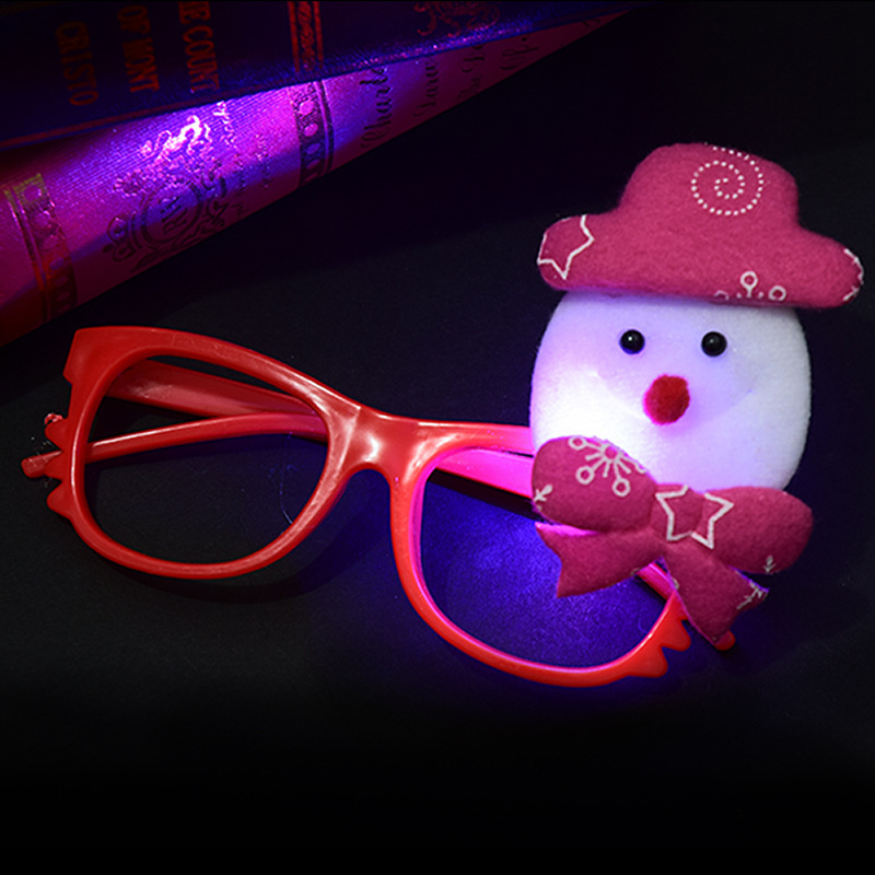 2018 New Christmas Gift: Children's glowing adult decorative glasses frame Creative small gifts details Picture