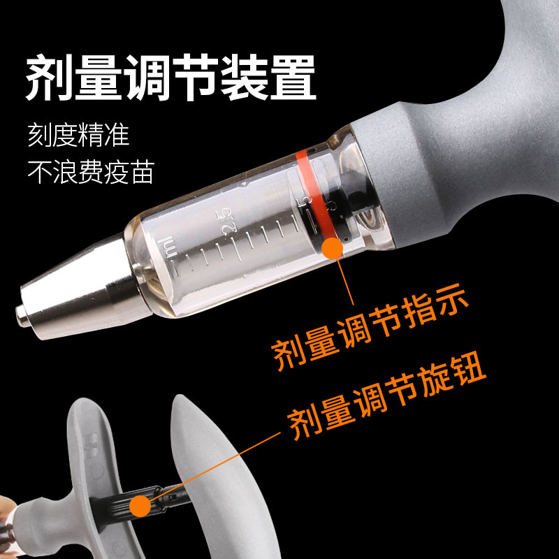 Bottle-type continuous syringe, adjustable continuous syringe for pigs, chickens, ducks, geese and animals Specification image