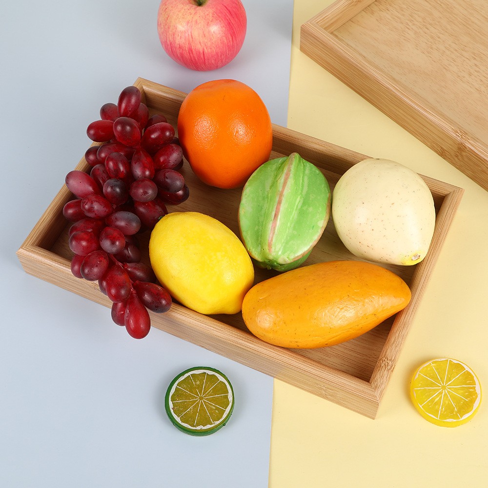 Home Japanese-style rectangular tray, hotel restaurant snack and fruit plate, outdoor camping tea set, barbecue storage plate details Picture