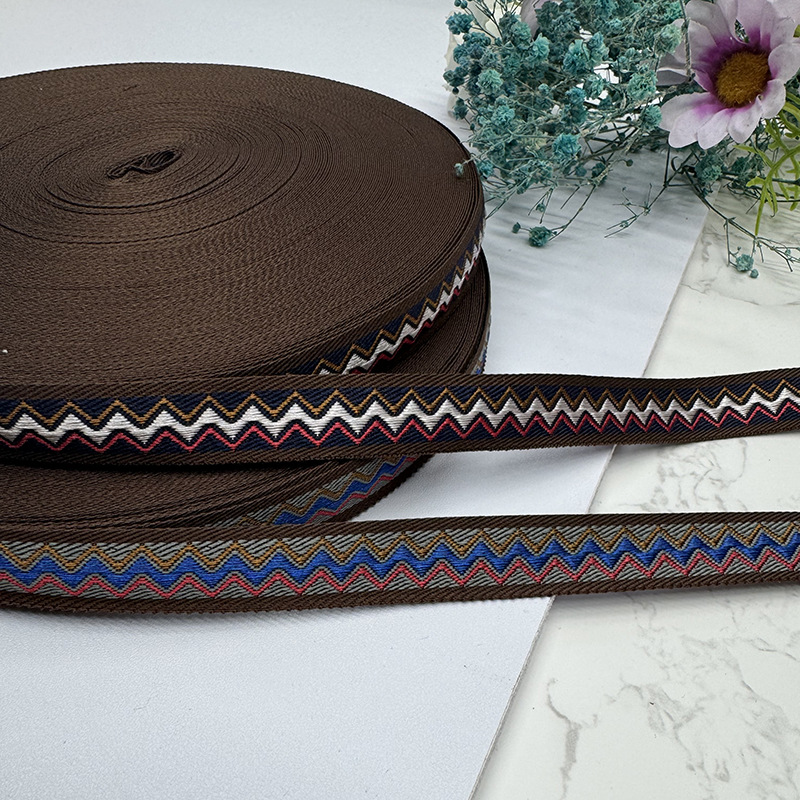 Funding: 1.5CM embroidered jacquard ribbon, DIY handmade bow, ribbon headwear, border strap, clothing accessories
