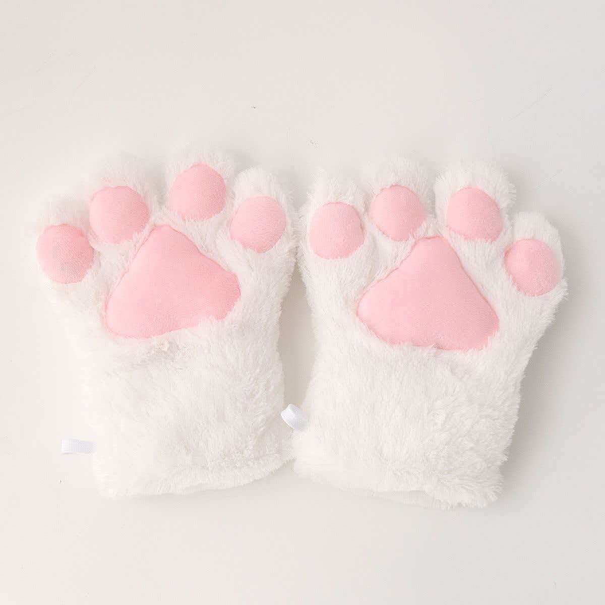 New cat paw cospiay glove yarn doll, cute and adorable plush paw winter warm gloves Application Scenario