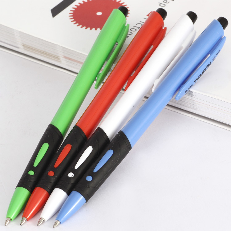 Exclamation mark ballpoint pen for export 575 simple side-jumping color bar ballpoint pen, office advertising promotion gift pen details Picture