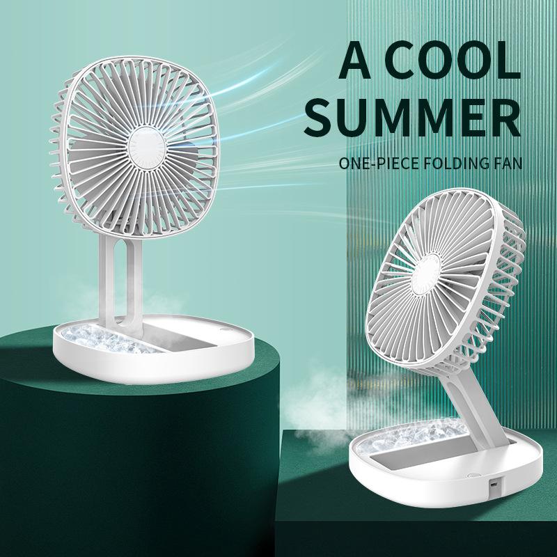 Foldingfan Folding Fan with 3 wind speeds, desktop, outdoor, summer mosquito repellent, aromatherapy and cooling practical distribution M141 Specification image