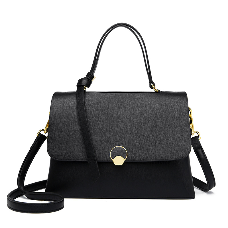 Versátil bolso crossbody de un hombro nicho tendencia de este año textura color de patchwork bolso de mujer portátil Item Picture