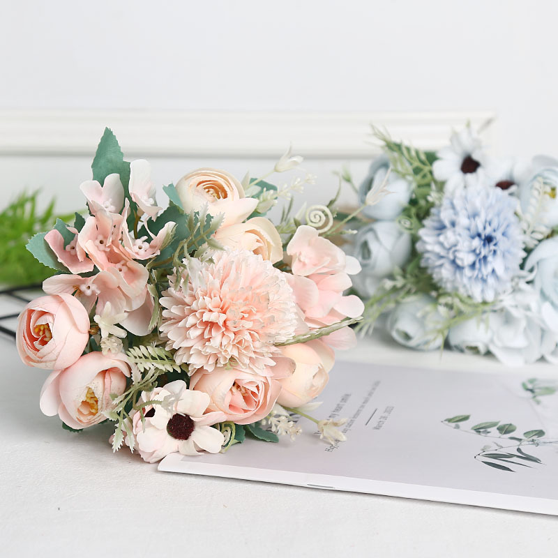 仿真花园林装饰工程户外居家摆件玫瑰厂家批发婚庆拍摄道具场景产品图