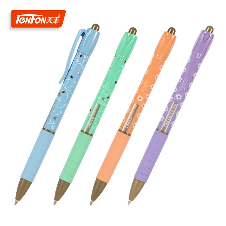 Promotional gift of heat transfer ballpoint pen for foreign trade, Tianfeng 5188 office ballpoint pen full figure