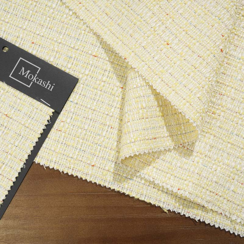 Mokashi's chanel-style tweed fabric, candy, color-blocking woven fabric, bags, women's coats, suits, accessories and fabric Item Picture