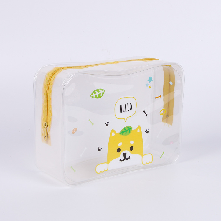 厂家直销批发pvc袋洗漱袋 便捷塑料收纳袋PVC拉链袋透明化妆品包产品图