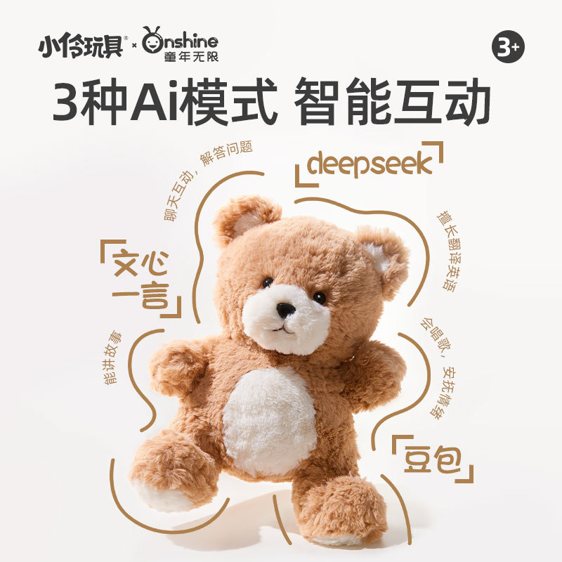 Childhood Infinity AI Bear Plush Toy, Companion Doll, Companion Doll, Smart chip intercom toy details Picture