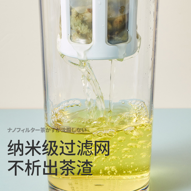 梵特 茶滤凉水壶密封冷水壶家用凉水壶 密封便携水杯带茶漏泡茶产品图