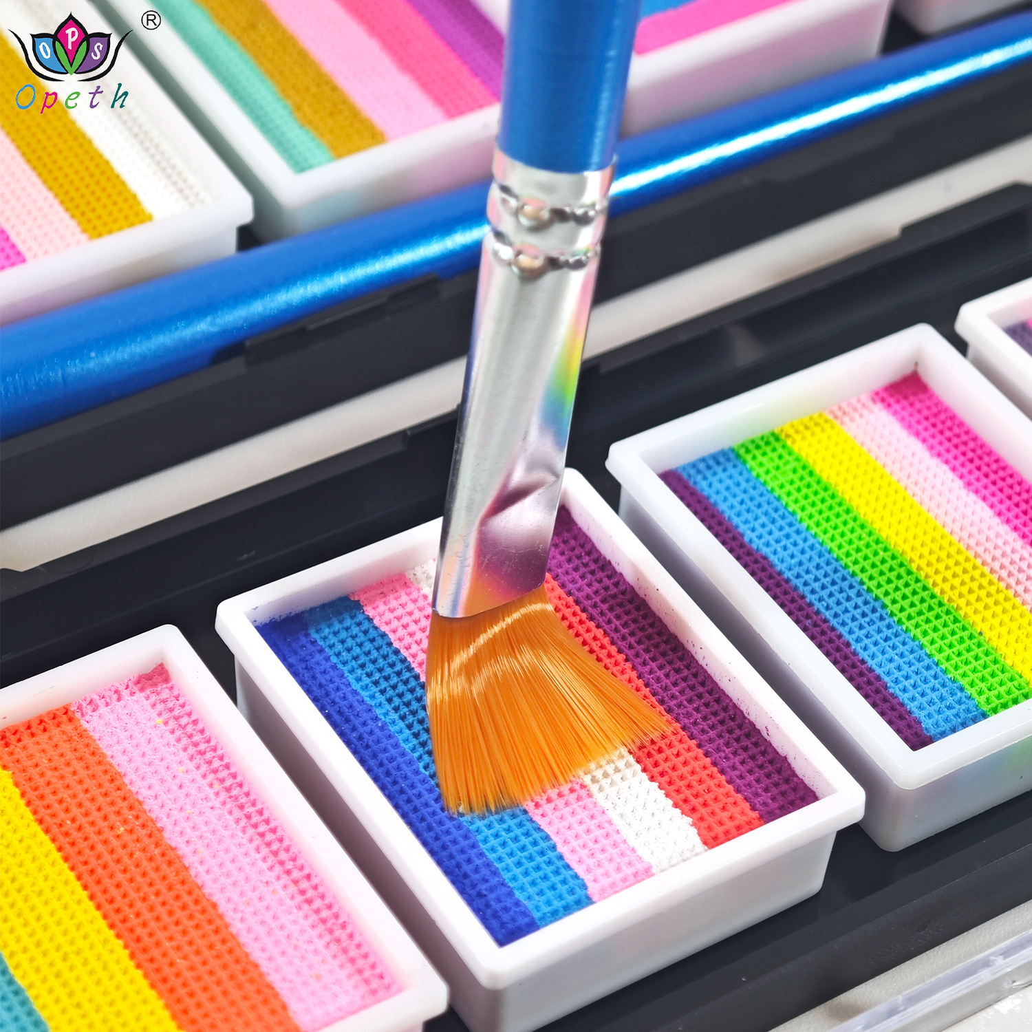 Cross-border water-soluble face multi-color face color set, body painting pigments, face color, children's face painting, opera color Specification image