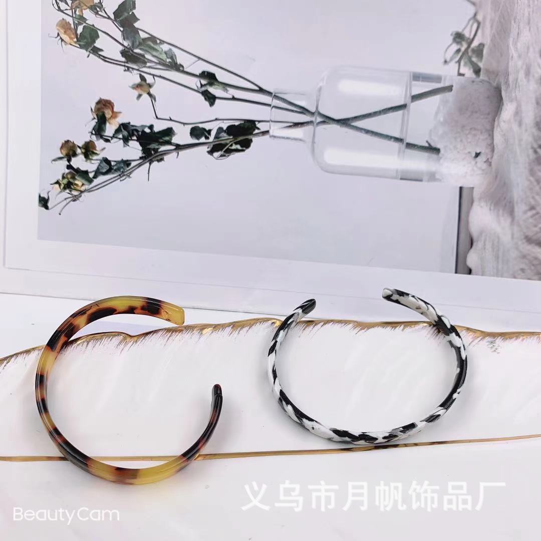 韩版复古文艺个性 醋酸手镯 网红同款开口手镯可来样制做厂家直供