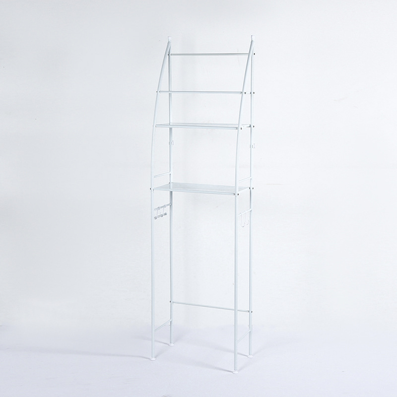 Floor-standing toilet stand, simple indoor storage rack for home use, no need for drilling, washing machine, bathroom, toilet storage rack