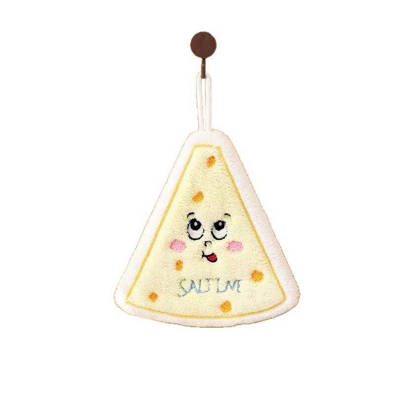 Cute cartoon hand towels, kitchen coral fleece children's hand towels, can be hung, no odor, no mold, strong water absorption Item Picture
