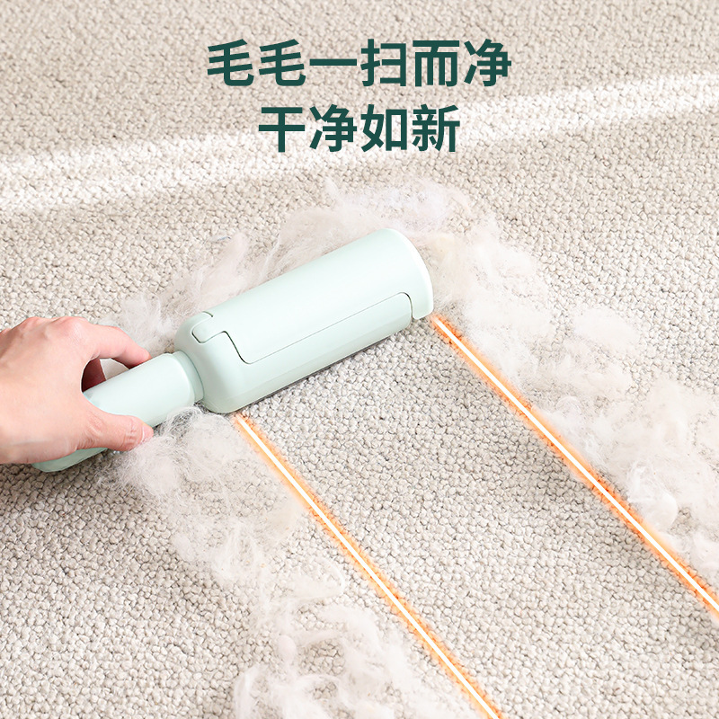 Electrostatic roller type bristle remover, water washing bristle roller bristle remover, clothes bristle remover, straight cylinder bristle remover, roller brush