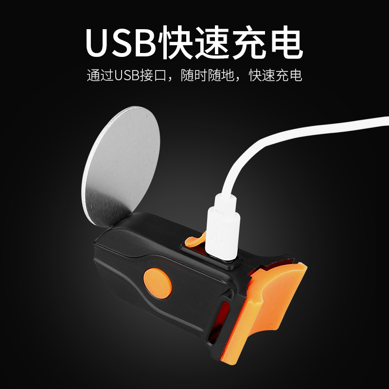 Mountain bike, road bike, creative taillights, USB charging, outdoor night riding, multi-mode heart-shaped lights, flashing taillights Application Scenario