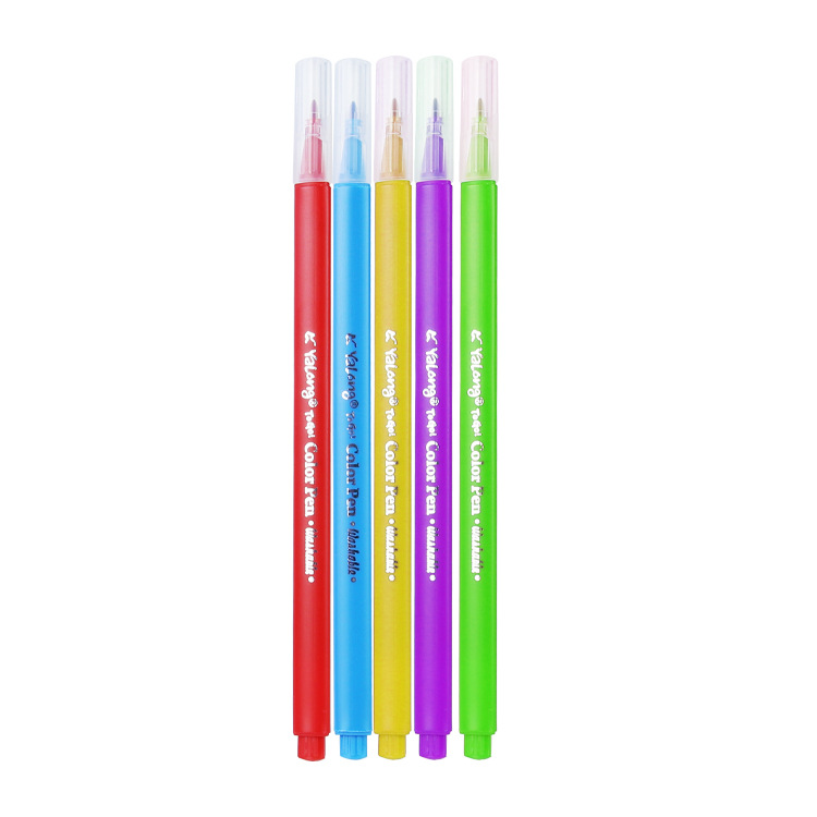 Yalong Cross-border New Painting pens, watercolor pens, 12-color triangular rod painting pens, children's art set, school supplies details Picture
