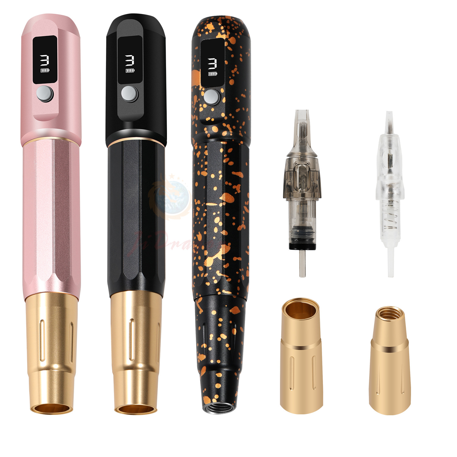 shanilak Tattoo all-in-one machine PMU tattoo and eyebrow tattooing battery wireless eyebrow tattooing machine replaceable head hollow cup motor log Item Picture