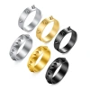 European and American punk-style self-defense and anti-wolf ring, 3-nail emergency defense ring, 18k electroplated couple jewelry for men and women Item Picture