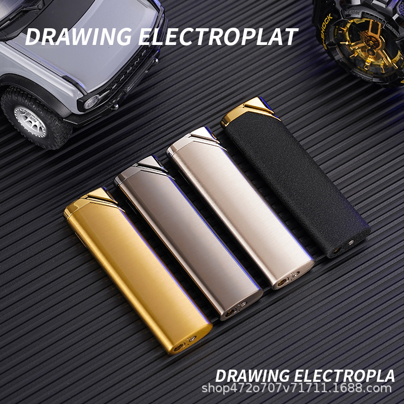 New XF4201 long portable direct-flush inflatable lighter factory direct sales, high-quality windproof lighter wholesale Specification image