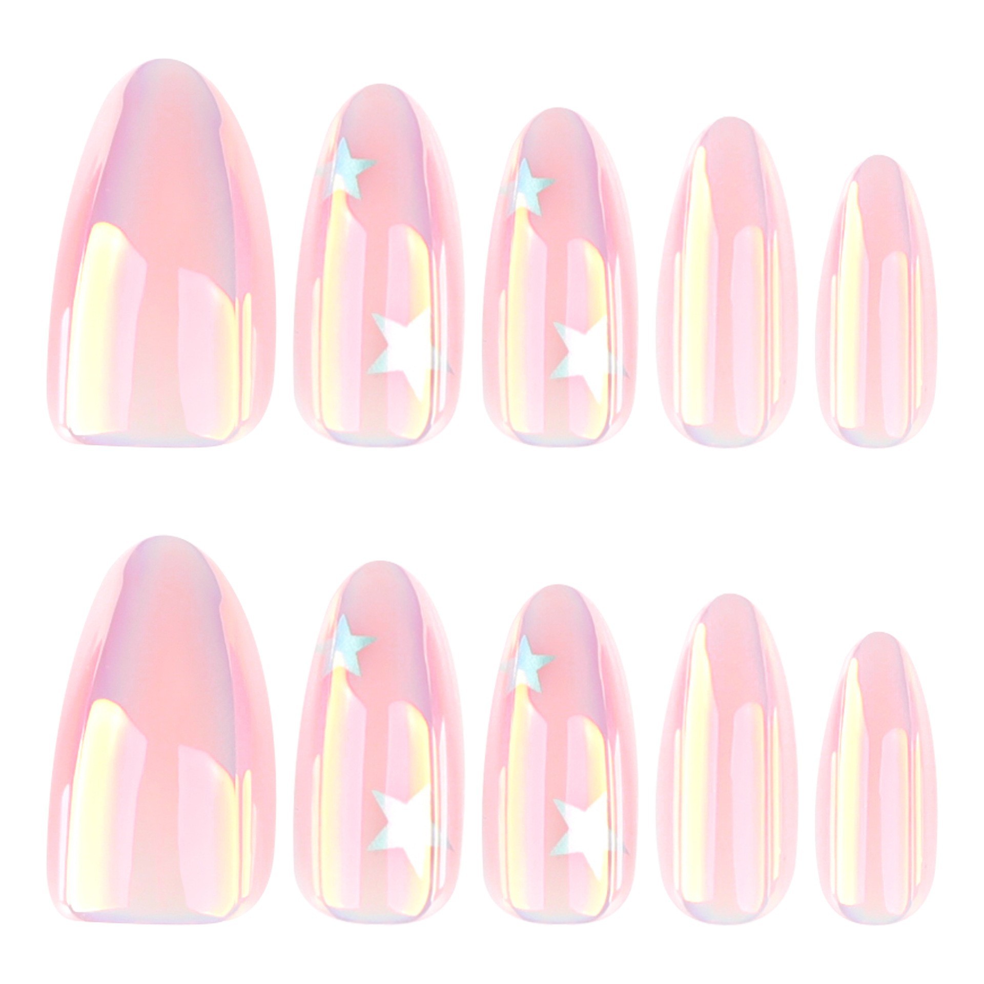 Customized wearable nails, high-end beauty almond nails, high-end coated nail art, false nail design and processing factory Item Picture