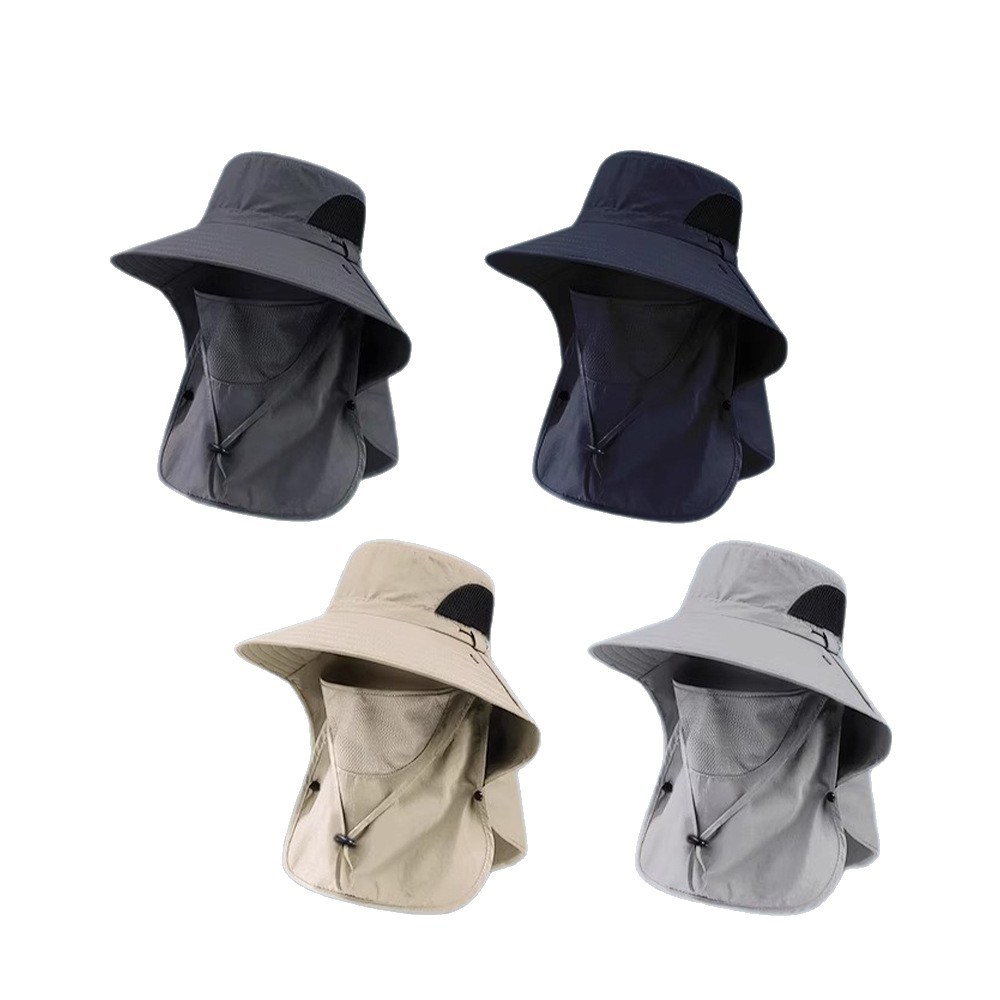 Fisherman's hat for men, detachable outdoor face mask for spring and summer, fishing, mountain climbing, sun protection and UV protection Item Picture