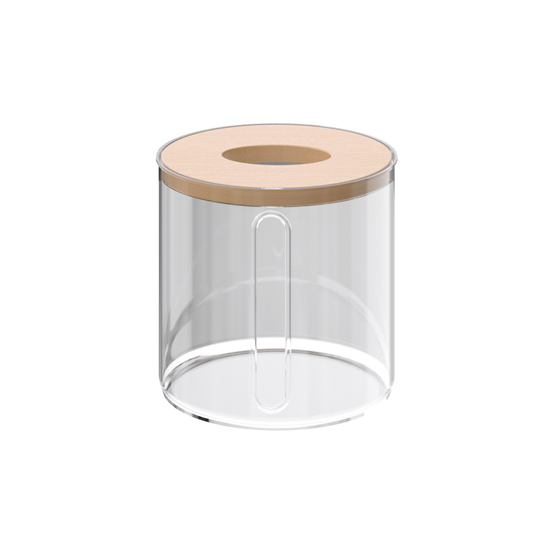 Tissue box, toilet paper box, home living room, Nordic-style round paper roll, dining room, creative table, simple storage box Item Picture
