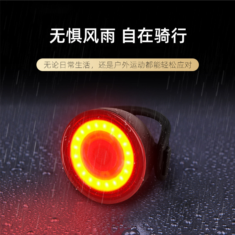 The new bicycle lights are mostly mountain bike taillights with 3-LED battery-powered taillights and two-speed switching. They are equipped with waterproof riding gear and high-brightness warning lights for riding details Picture