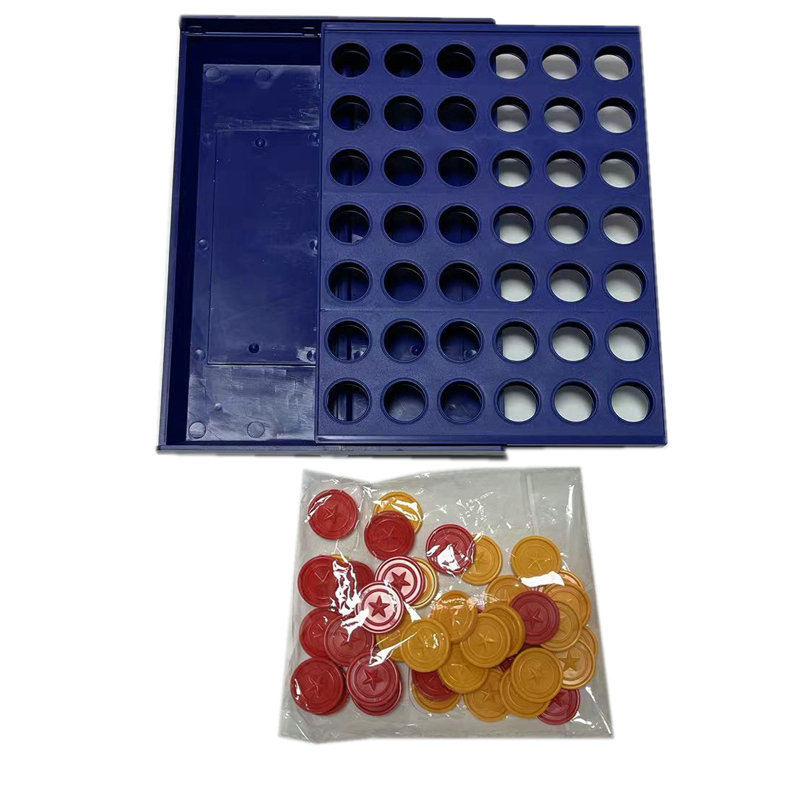 游戏棋四连棋四连环益智游戏塑料棋子中号便携式可折叠CONNECT 4产品图