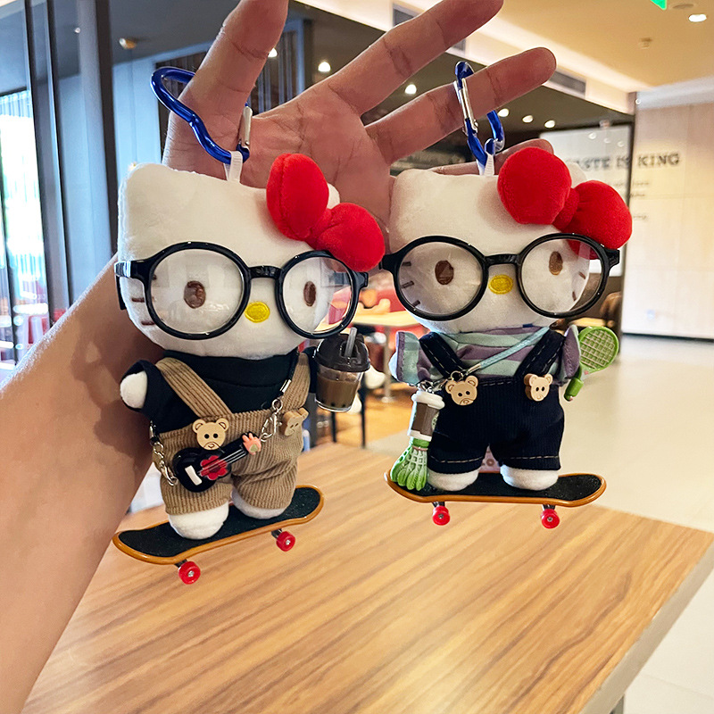 hellokitty small pendant, bag pendant, plush toy, kitty cute Kitty Kitty, official kt cat doll