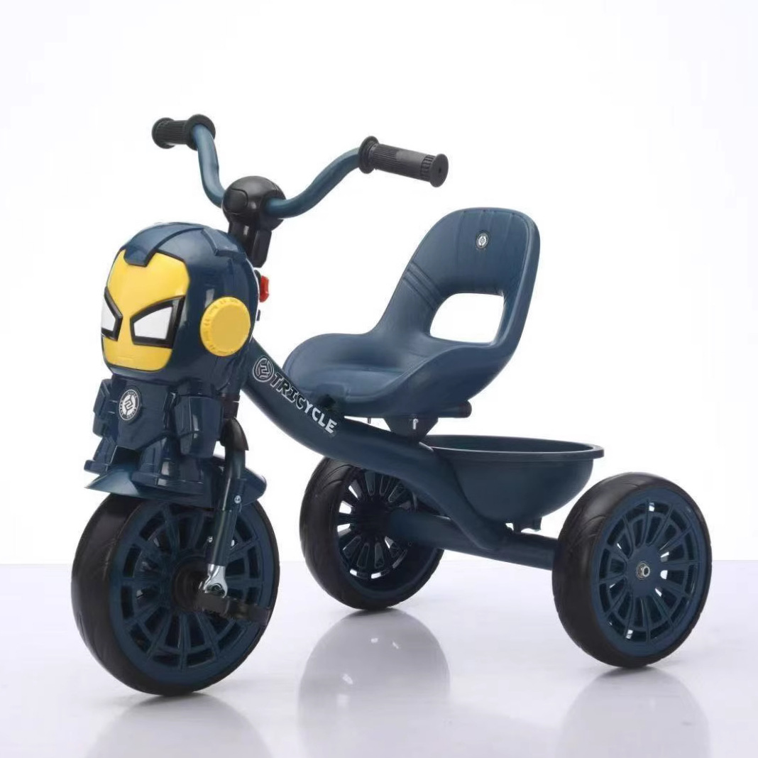 儿童三轮车宝宝脚踏车多功能灯光音乐脚蹬三轮车