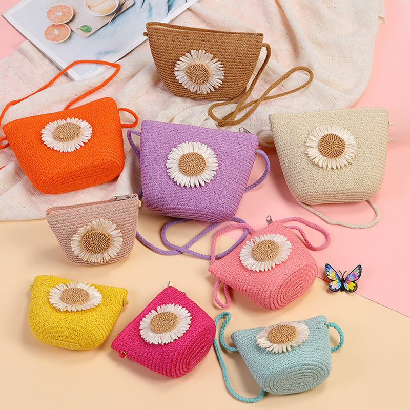 Bolsa de hierba perezosa playa playa tejido bolsa de hierba 2025 nueva bolsa para niños bolsa mujer linda bolsa crossbody moda