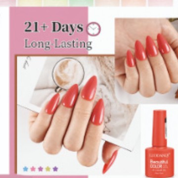 46-color nail polish glue set with base glue and sealing layer, 48 pieces in total. UV phototherapy nail polish color glue for long-lasting color display, cross-border factory details Picture