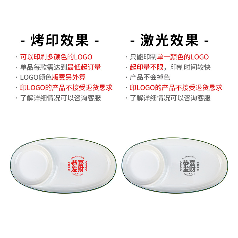 密胺仿瓷多格盘商用学校食堂餐盘白色塑料快餐店专用分格盘快餐盘白底实物图