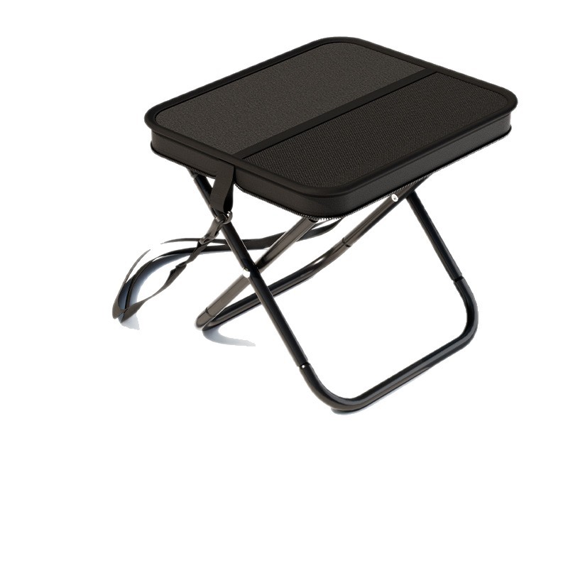 New outdoor backpack, pen case, stool, camping, concert, fishing, folding small stool, shoulder strap, portable sports handbag Item Picture
