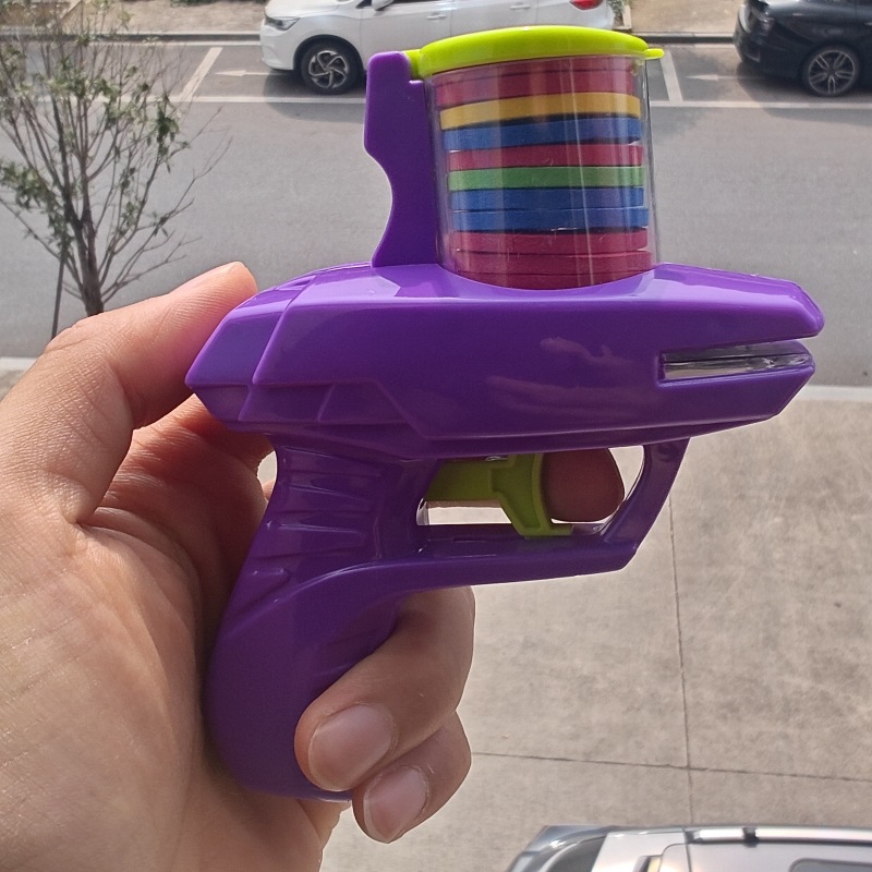 Creative flying saucer, Internet celebrity, fire gun, stress-relieving mini toy model, soft projectile, shot at the school gate, street stall launcher Specification image