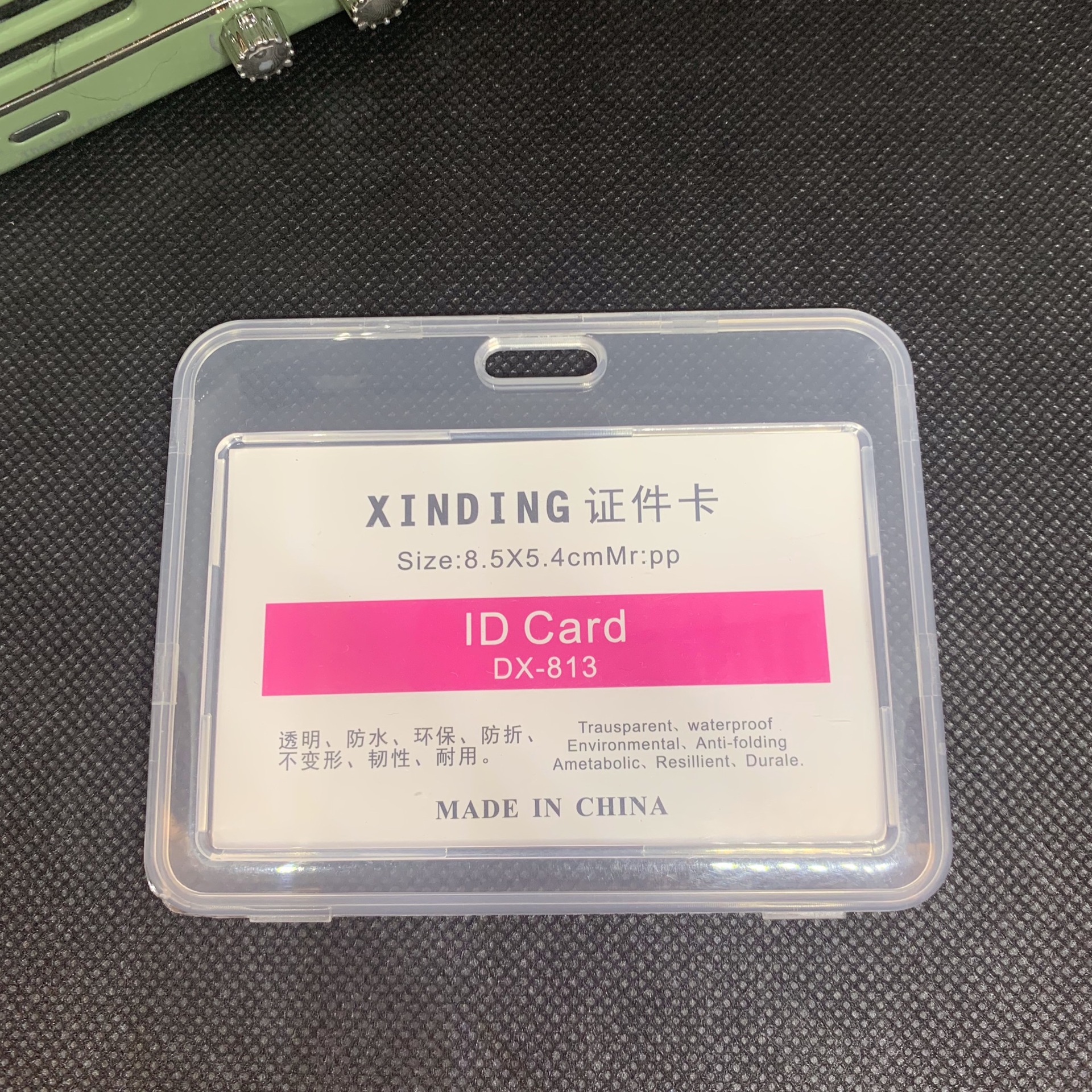 Jinwang protección del medio ambiente pp color hd clear waterproof virola exposición corporativa waterproof estudiante tarjeta de acceso acceso virola details Picture