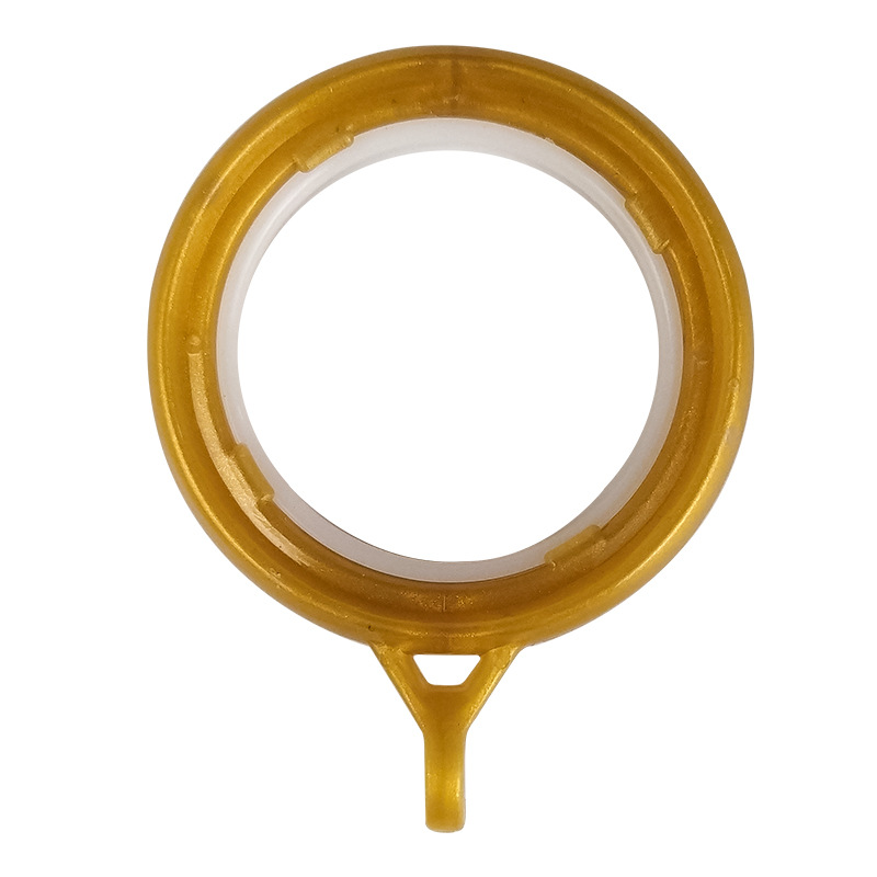 窗帘环加厚布艺窗帘环防滑静音窗帘环挂钩家用简约风白底实物图