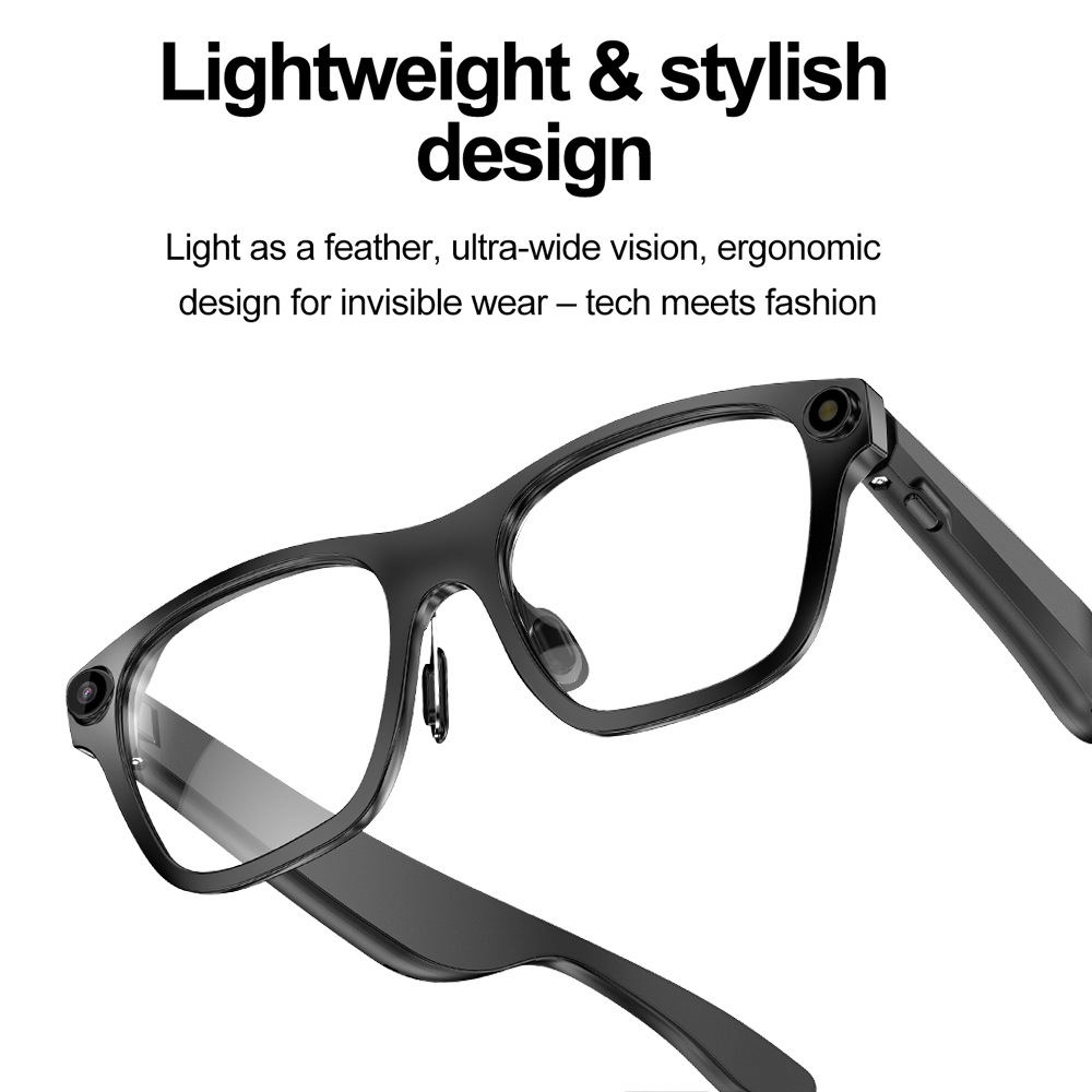 AI智能眼镜拍照无线蓝牙语音通话听歌跑步骑行爬山拍照翻译墨镜细节图