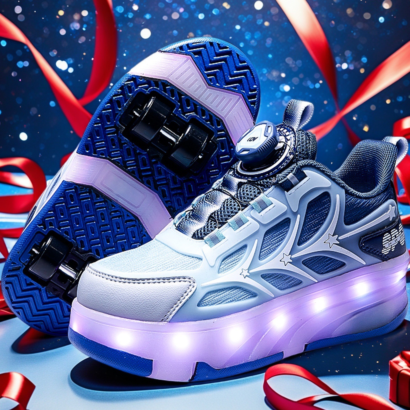 Niños mob shoes caminar zapatos al por mayor niñas invisible shrink skates hombres deportes estudiantiles patines de ocho ruedas patines de clase de scooter patines de ruedas star skywheel patines de ruedas details Picture
