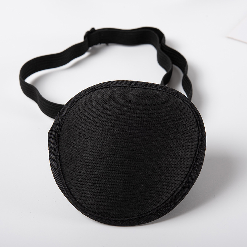 成人儿童海盗3d单眼眼罩缓解弱斜视散光独眼眼罩遮光训练跨境批发细节图