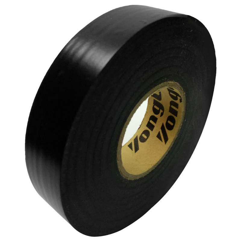 【现货供应】55米电工胶带薄膜电工胶带批发电工胶布绝缘胶带白底实物图